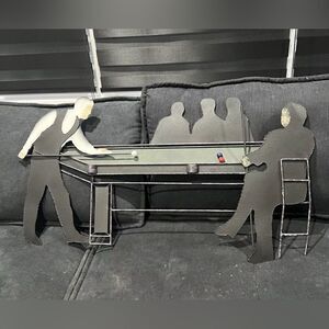 Curtis Jere Metal Sculpture - Billiards ‘The Hustler’, Signed With Cert Of Auth